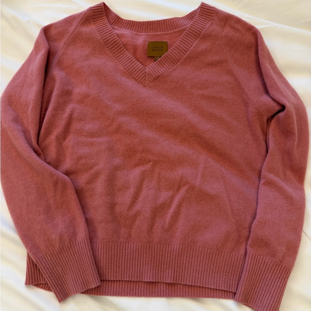 Jamie Haller V Faborite Cashmere in Peony